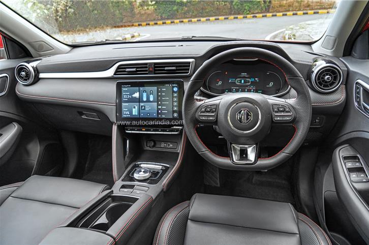 MG ZS EV interior